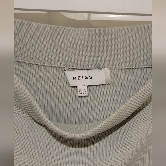 Reiss Bridgette Knitted A-Line Skirt Pepermint-Green Size 2 - Picture 9 of 11